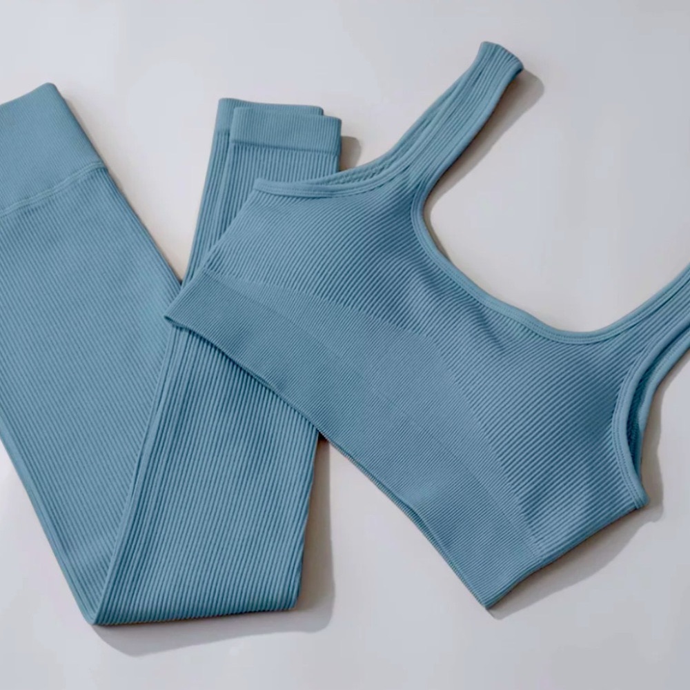 Sale New Blue Natasha High waisted set